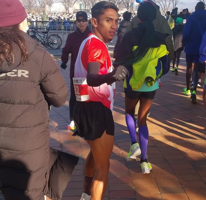 Pelari Nofeldi Petingko di ajang Daegu Marathon 2025 [instagram]