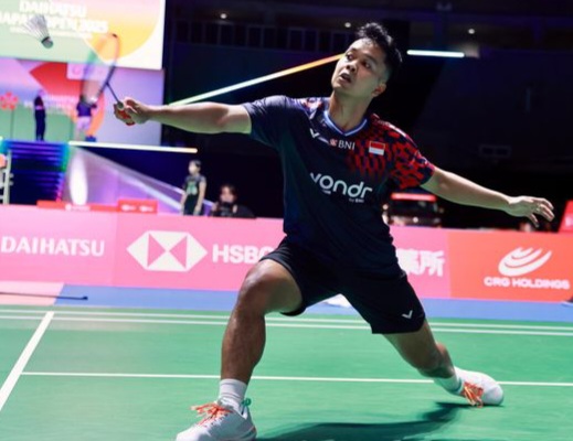 Anthony Sinisuka Ginting akan bertanding Bertanding di Japan Open 2025 [bolasport]